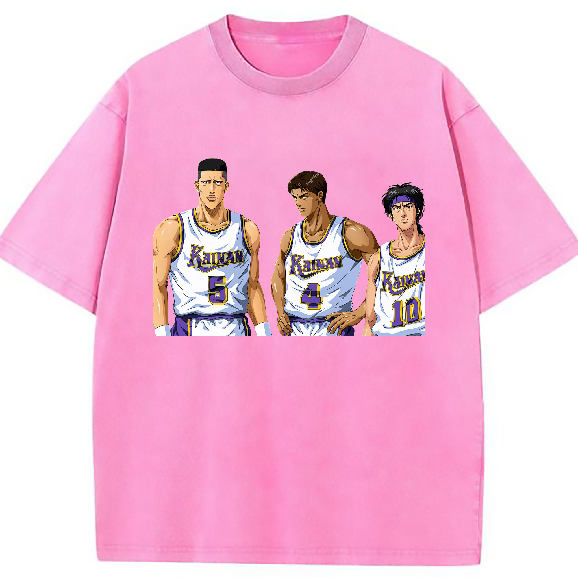 （画像用） SLAM DUNK／スラムダンク 綿100% ヴィンテージ風 半袖Tシャツ（フロントプリント）